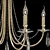 Victoria SP6 Gold/Amber Chandelier - Classic Elegance 3D model small image 2