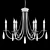 Victoria SP6 Gold/Amber Chandelier - Classic Elegance 3D model small image 3
