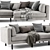 Lappi Chaise Longue Sofa: Modern Comfort and Style 3D model small image 3