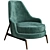 Elegant Flexform Leda Armchair 3D model small image 1