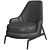 Elegant Flexform Leda Armchair 3D model small image 3