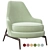 Elegant Flexform Leda Armchair 3D model small image 4