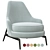 Elegant Flexform Leda Armchair 3D model small image 8