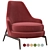 Elegant Flexform Leda Armchair 3D model small image 9