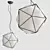 Semai: Modern 38cm Pendant Light 3D model small image 1