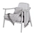 Modern Baltic Chair: Stylish, Comfortable, and Versatile 3D model small image 4