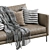 Modern Interface Leather Sofa 3D model small image 3