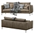 Modern Interface Leather Sofa 3D model small image 6