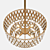 Luxury Petal Pendant Light 3D model small image 3