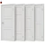 Elegant Door Set - 4-Piece 3D model small image 1