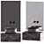 Modern Bathroom Set: Inbani 01 3D model small image 2