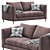 Modern Loft Sofa: Stylish and Comfortable 3D model small image 1