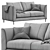 Modern Loft Sofa: Stylish and Comfortable 3D model small image 4