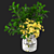 Vibrant Forsythia Bouquet: Beautiful, Lifelike Floral Decor 3D model small image 3