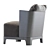 Keaton Meridiani: Italian Designed Armchair with Timeless Elegance 3D model small image 4