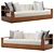 Elegant Marbella Teak Collection 3D model small image 6