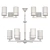 Elegant Pendant Chandelier: Lightstar Cero 3D model small image 3