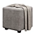  Cozy Square Cube Ottoman 3D model small image 1