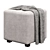  Cozy Square Cube Ottoman 3D model small image 2