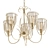 Elegant Salvador Pendant Chandelier 3D model small image 1