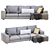 Alberta Manhattan Sofa: Modern Elegance in Perfect Dimensions 3D model small image 3