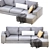 Alberta Manhattan Sofa: Modern Elegance in Perfect Dimensions 3D model small image 12