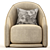 Elegant Sillon Armchair 3D model small image 2