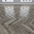 Oak Parquet: Herringbone, Linear, Chevron 3D model small image 3