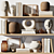 Modern Decorative Shelf Set - Elegant Home Accent 3D model small image 1