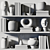 Modern Decorative Shelf Set - Elegant Home Accent 3D model small image 4