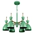 Title: Modern Italian Pendant Chandelier - Gemma 3785/6 3D model small image 2