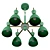 Title: Modern Italian Pendant Chandelier - Gemma 3785/6 3D model small image 6