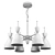 Title: Modern Italian Pendant Chandelier - Gemma 3785/6 3D model small image 7