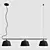 Modern Muuto Ambit Rail Lamp 3D model small image 2