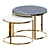 Modern Round Nesting Tables - Furniture Decor 3D model small image 1