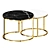 Modern Round Nesting Tables - Furniture Decor 3D model small image 2