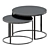 Modern Round Nesting Tables - Furniture Decor 3D model small image 4