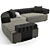 Fendi Casa Truman Sofa: Luxurious Elegance for Your Home 3D model small image 2