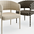 Elegant Mark Aster Dining Chair 3D model small image 5