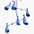 M-Style Loft Chandelier - Stylish Lighting Solution 3D model small image 3