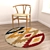 Round Rugs Collection: Set of 6 Unique Designs 3D model small image 5