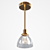 Elegant Brass Pendant Light 3D model small image 1