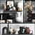 Stylish Decor Set: Vase, Mirror, Bowl 3D model small image 2