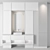 RPM 01 Bath Set: Sink, Mirror, Wardrobe 3D model small image 4