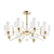 Matte Gold Ceiling Chandelier 3D model small image 1