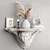 Elegant Decor Shelf Set 3D model small image 1