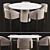 Modern Dining Set: Stylish 2014 Design 3D model small image 1