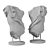 Roman Torso Bust Sculpture 3D model small image 5