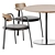 Elegant Dining Set: Thonet Table S1123 & De Castelli Via Veneto Chair 3D model small image 2