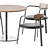 Elegant Dining Set: Thonet Table S1123 & De Castelli Via Veneto Chair 3D model small image 5